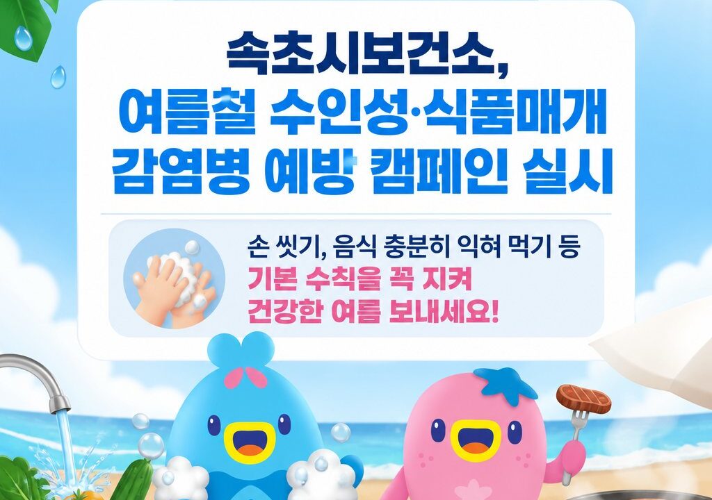 속초시보건소, 여름철 수인성·식품매개 감염병 예방 캠페인 실시