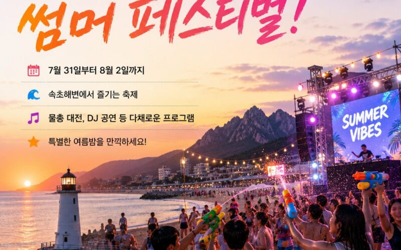 속초해변 제대로 물 올랐다…‘2026 속초 썸머 페스티벌’개막