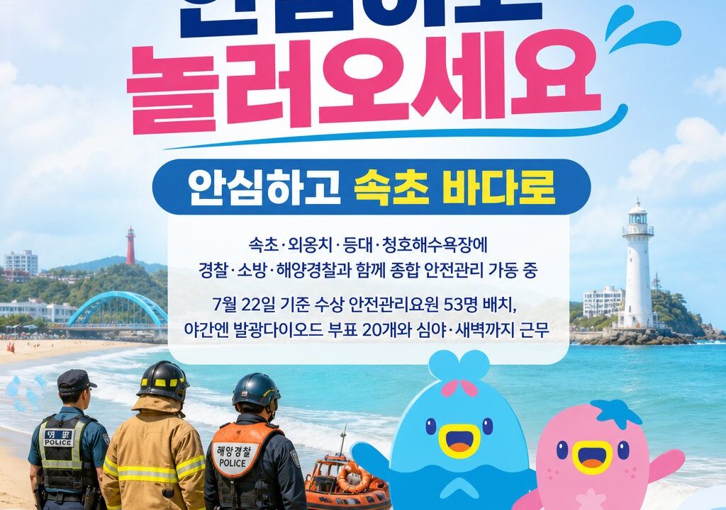 “안심하고 놀러오세요”… 속초 4개 해수욕장 안전관리 이상 무!